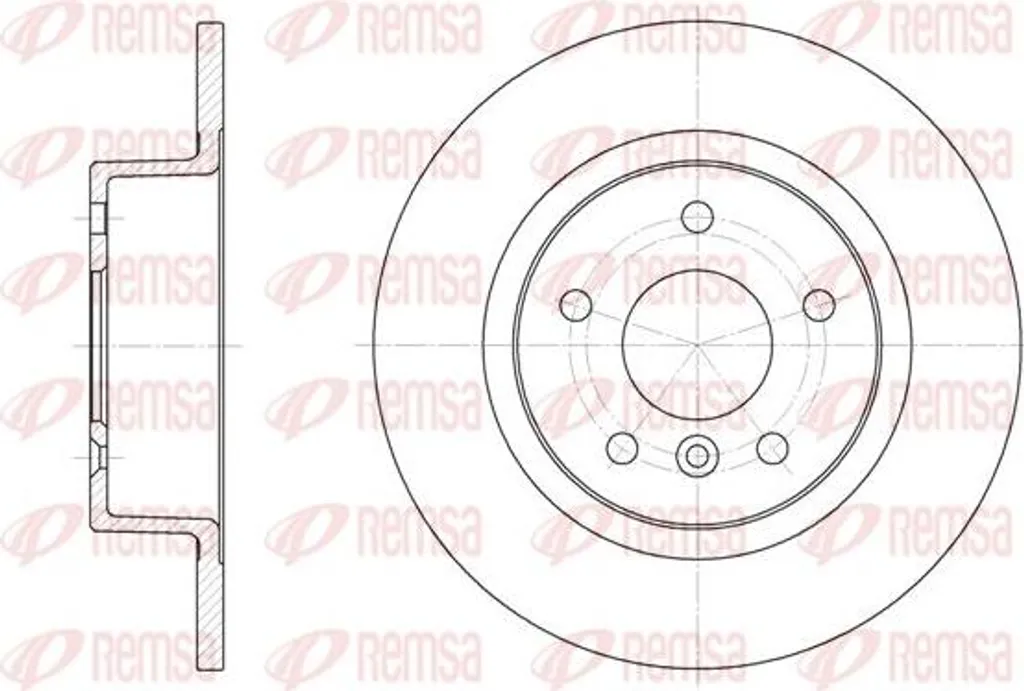 Disque de frein arrière pour Range Rover et Discovery - REMSA 6506.00
