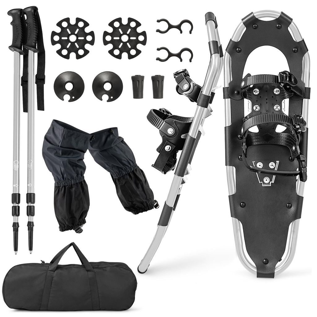 COSTWAY Set di racchette da neve 4 in 1, numero di scarpe Immagine del prodotto 
