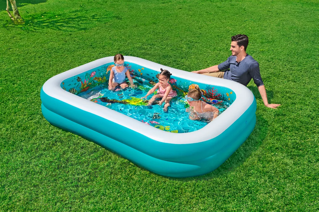 Piscine familiale gonflable Bestway avec lunettes de vision 3D