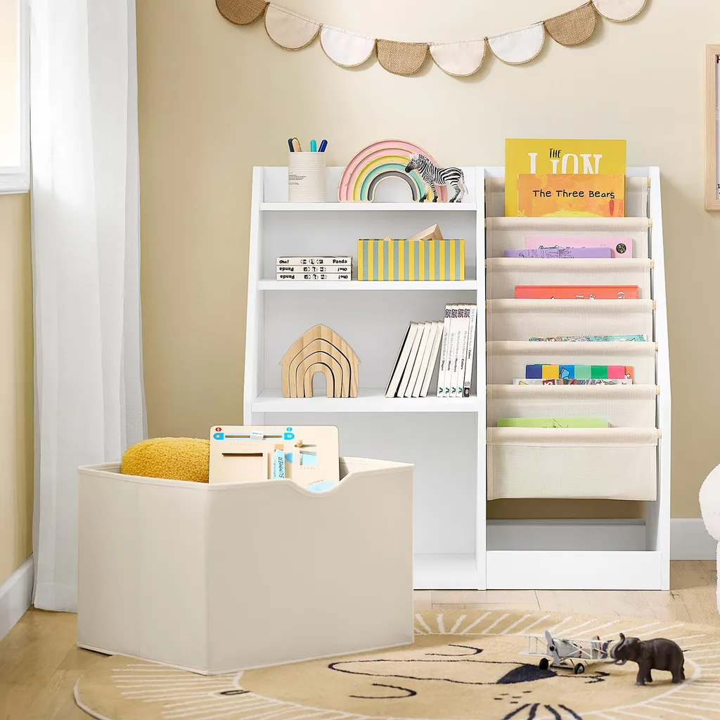 Rangez la chambre des enfants avec cette bibliothèque Montessori en tissu