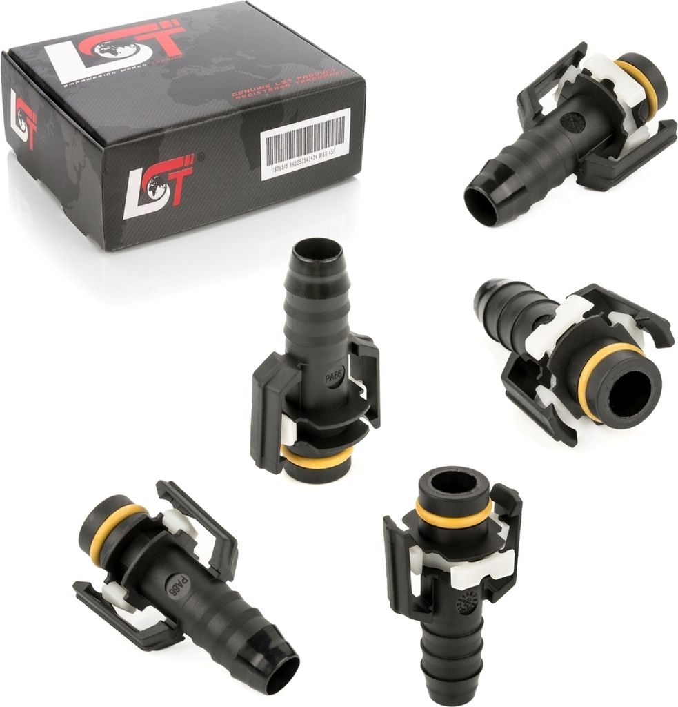5x Kraftstoffleitung Verbinder Schlauchkupplung Verschluss 15,9*14,8 mm gerade