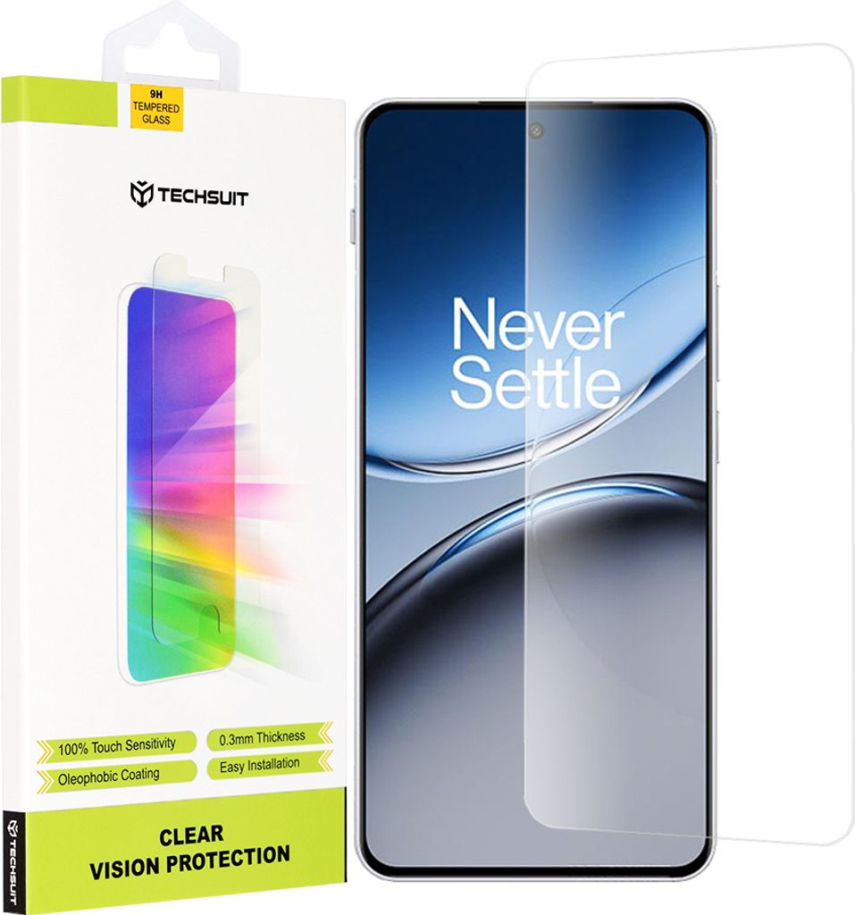 Techsuit Clear Vision Glass Displayschutzfolie für OnePlus Nord 4 - Transparent