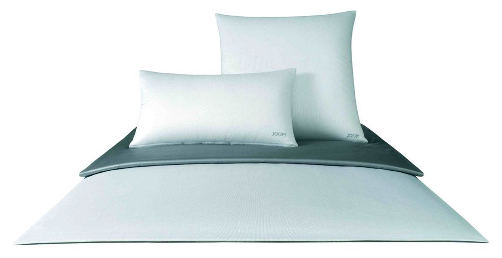 JOOP! Mako-Satin Bettwäsche 4040 Micro Pattern 155x220cm+40x80, Farbe silber