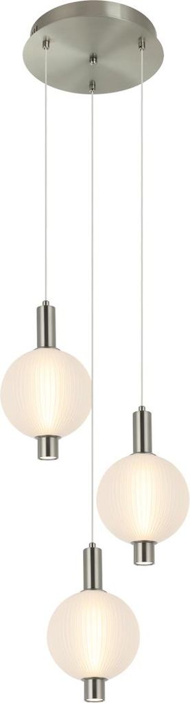 Italux Lenti LED Hängeleuchte Schwarz Gold 18W Produktbild 