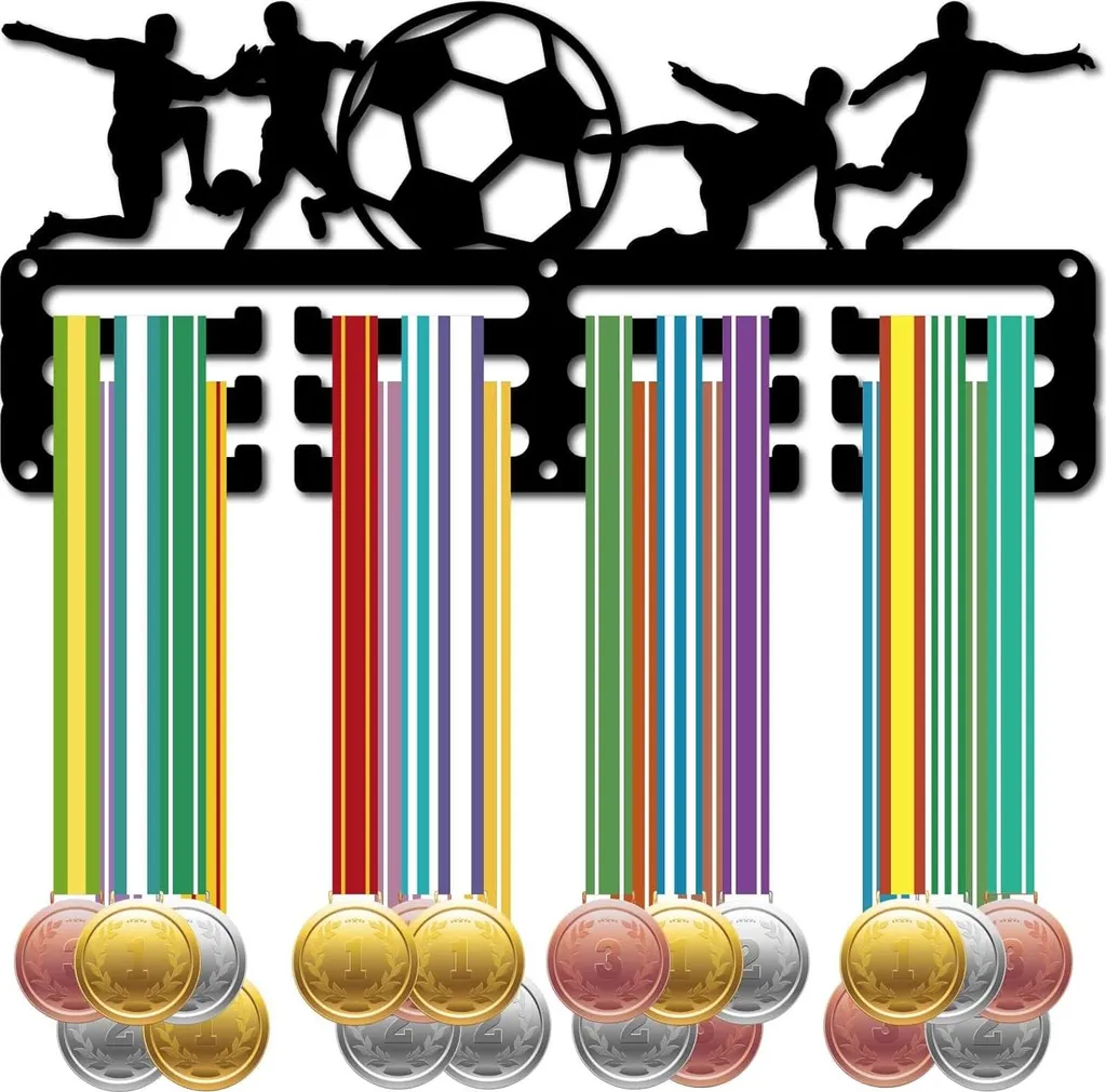 Porte-médaille foot mural : fini les médailles emmêlées dans les tiroirs