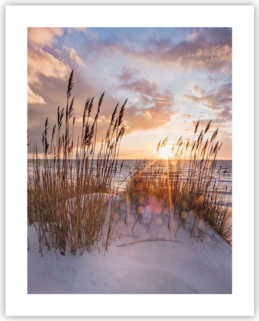 Poster - Poster ohne Rahmen - Westen auf der Strand - 40x50 cm - Wand Bild - Wanddeko - Wandbilder - Kunstposter - Wandposter - Bilder - Kunstdruck...