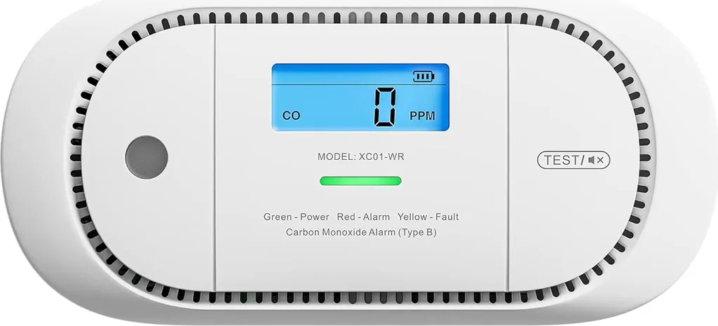 X-Sense XC01-R Détecteur de monoxyde de carbone avec écran LCD précis