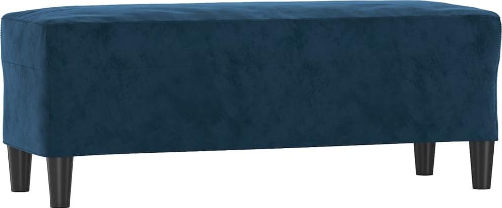 vidaXL Lavica modrá 100x35x41 cm Velvet Obrázok produktu 