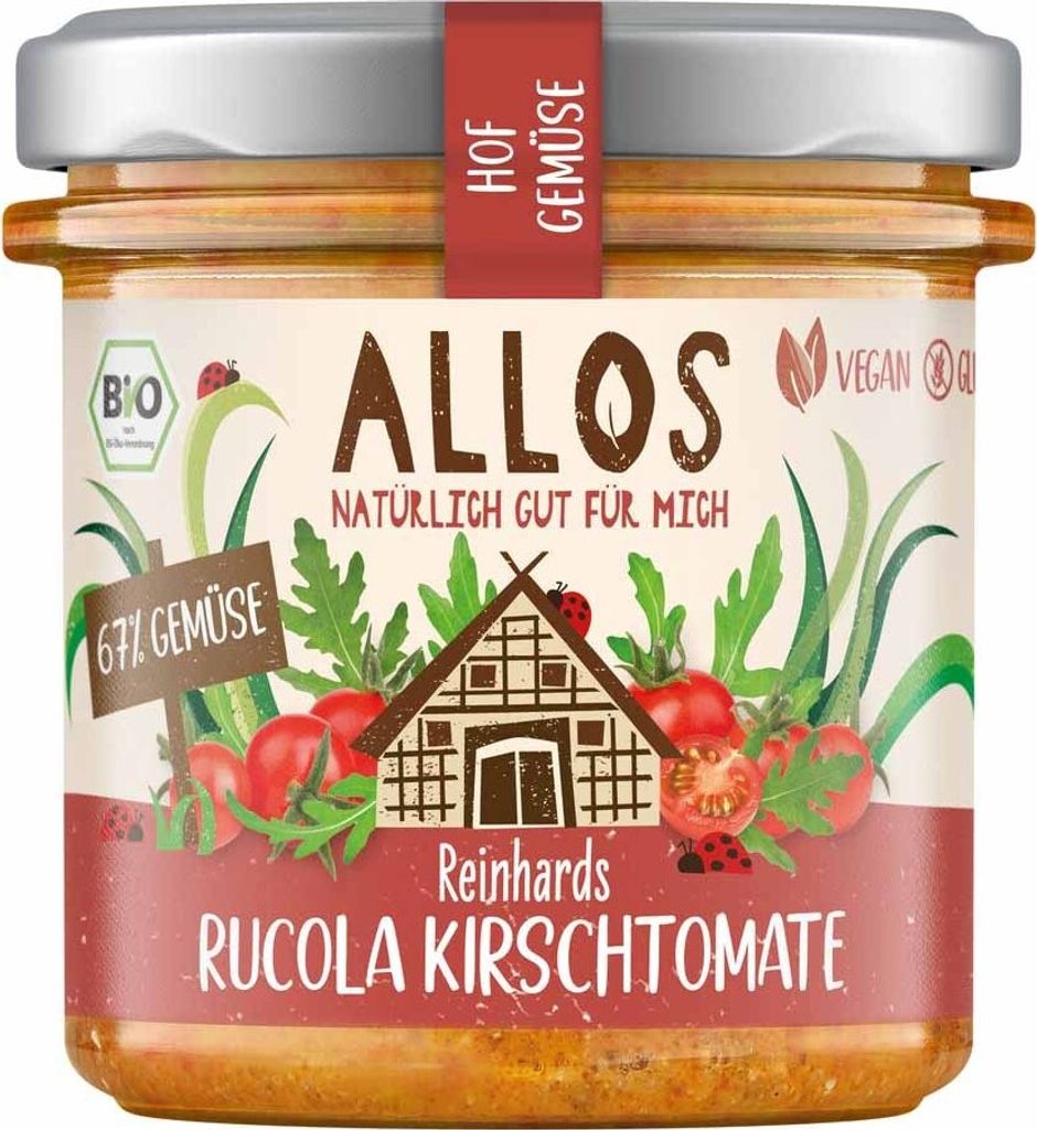 Allos 384212, Gemüsepastete, 135 g, Deutschland, 864 kcal, Produktbild 