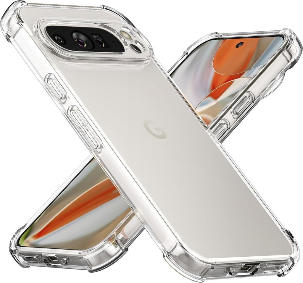 Hülle für Google Pixel 9 Pro XL - Stoßfeste Transparent Handyhülle Kratzfest Schutzhülle Ultra Dünn Phonillico