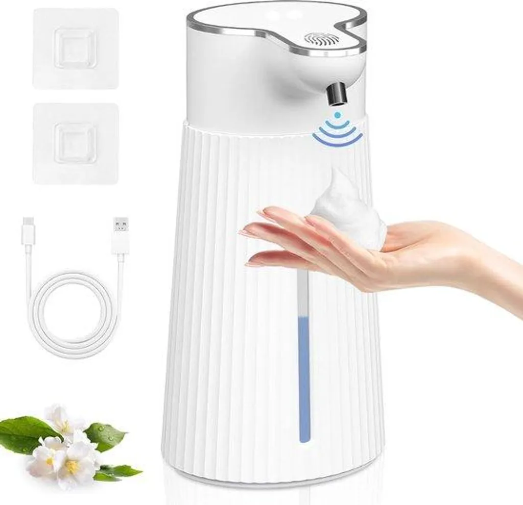 Distributeur automatique de savon mural à capteur pour salle de bains