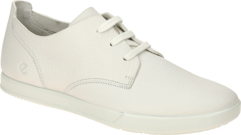 Ecco LEISURE Herrenschuhe - bequeme Schnür Halbschuhe weiß Produktbild 