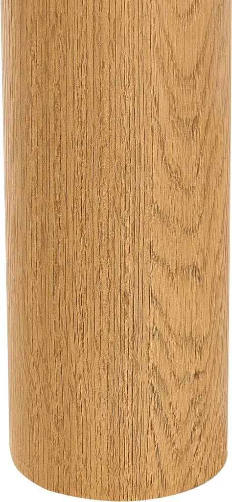 Table basse pour salon rétro marron 112 cm triangulaire effet bois naturel