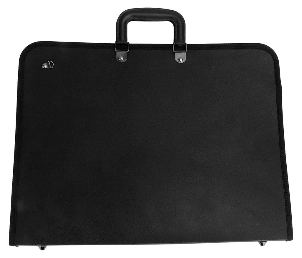 Schwarze Malbretttasche aus PVC mit großem Fassungsvermögen für Künstler, Studenten und Profis zur Aufbewahrung von A3-Dokumenten, Karten und Z...