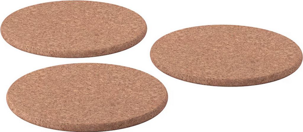 HEAT Ikea Topfuntersetzer, Kork, 19 cm (3er Pack)