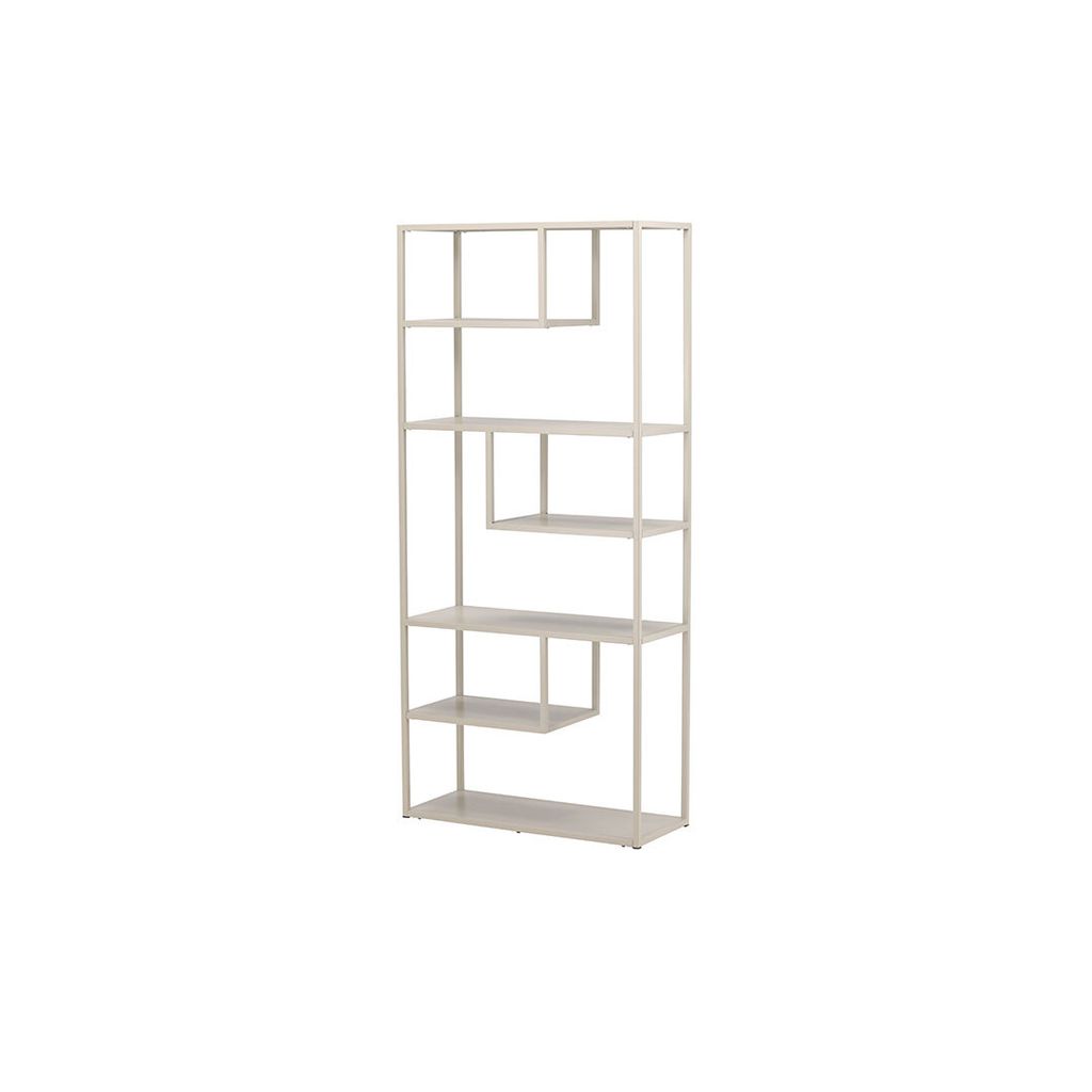 Staal bibliothèque 6 étagères beige. Image du produit 