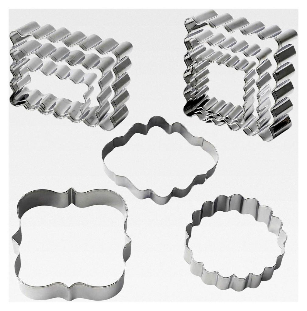 9-teiliges Set Plätzchen-Ausstecher für Backen und DIY, Wiederverwendbare Keksausstecher für Kekse, Fondant und Kuchen, Robuste Plätzchenformen...