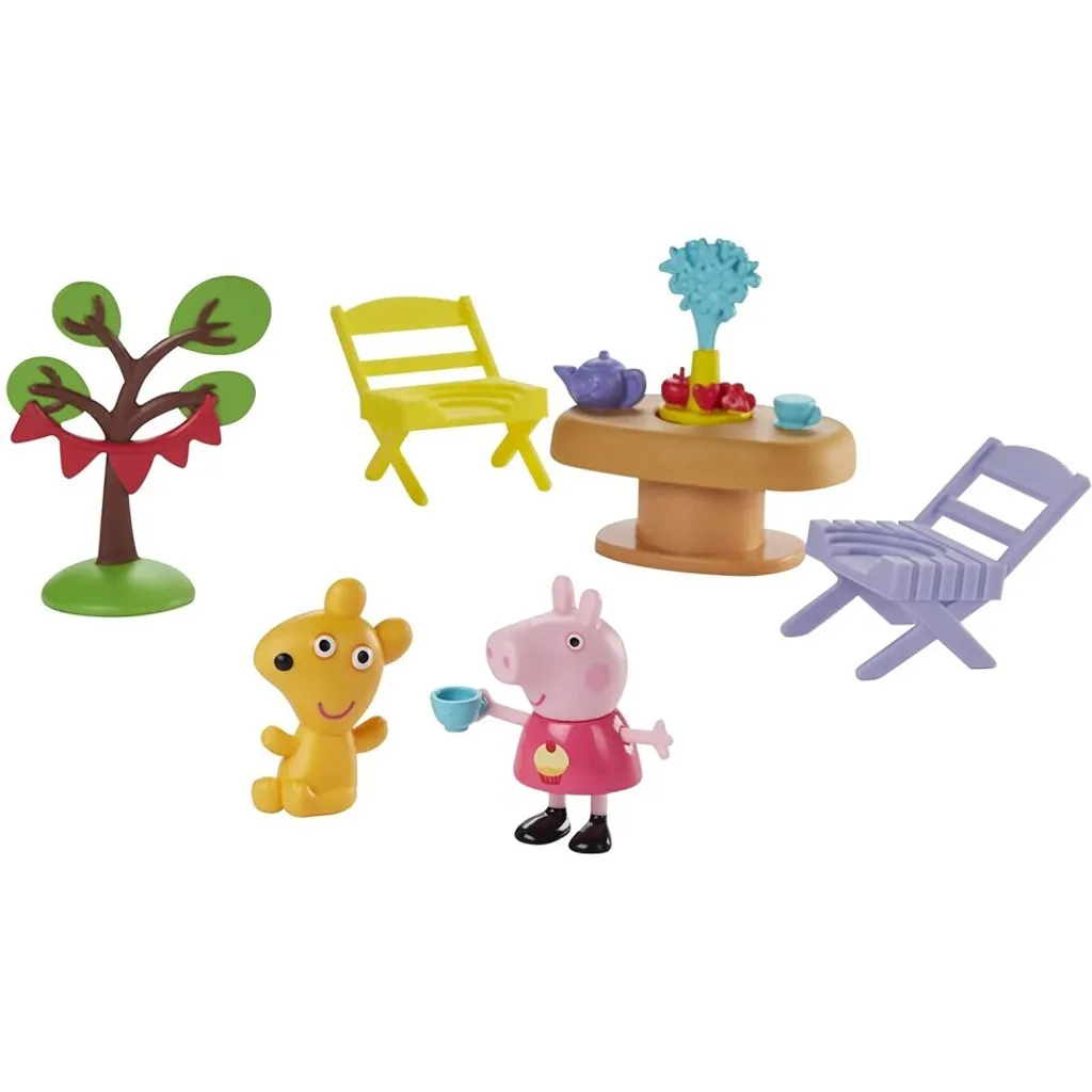 Mini figurine Peppa Pig coffret l'heure du thé robuste et sans danger