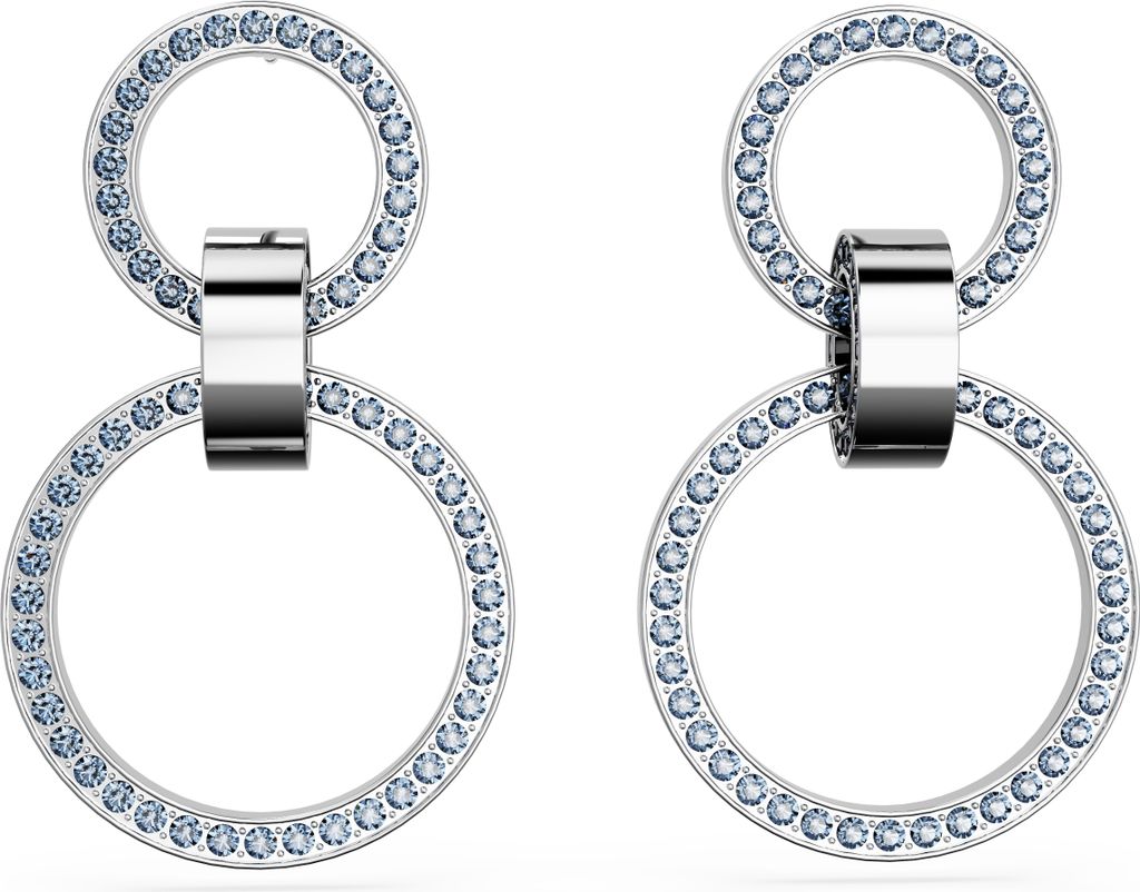 Swarovski Ohrstecker Dextera Damen Ohrringe Blau Rhodiniert 5663503