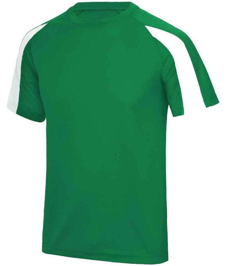 AWDis Cool - T-Shirt für Herren/Damen Uni LT3669 (XXL) (Irisches Grün/Arktisch Weiß)