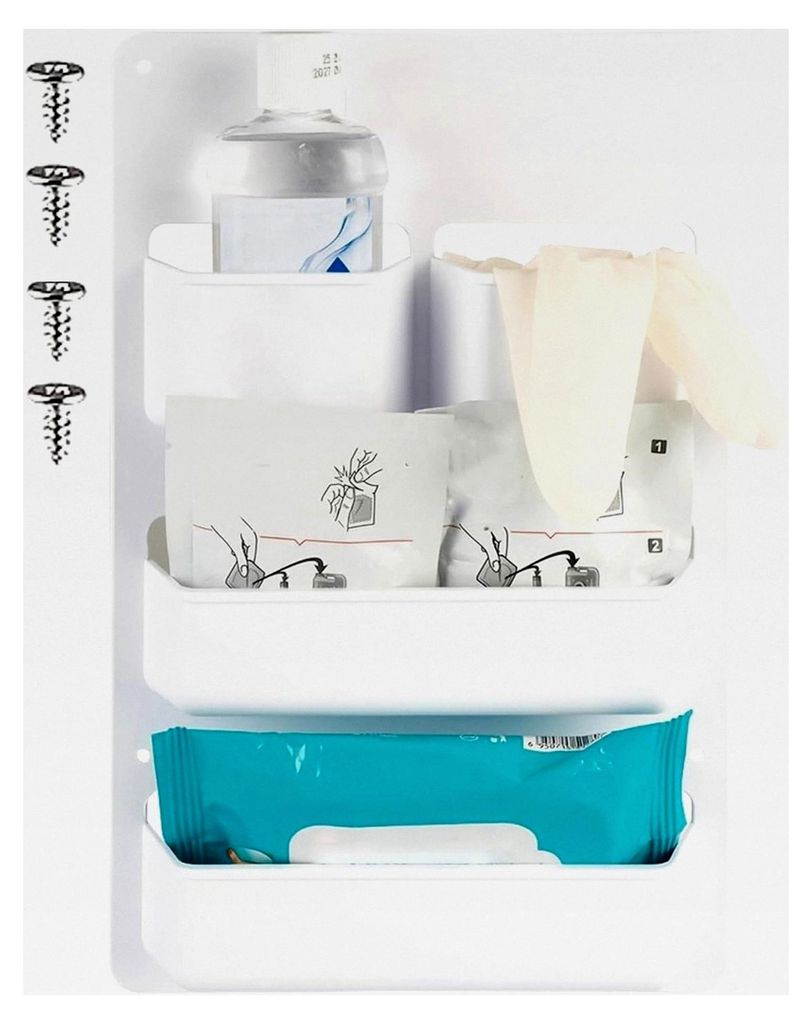 Tür Aufbewahrungsbox, platzsparende Halterung mit Schrauben - Organizer für Zuhause, Reisen, Wohnwagen und Boote