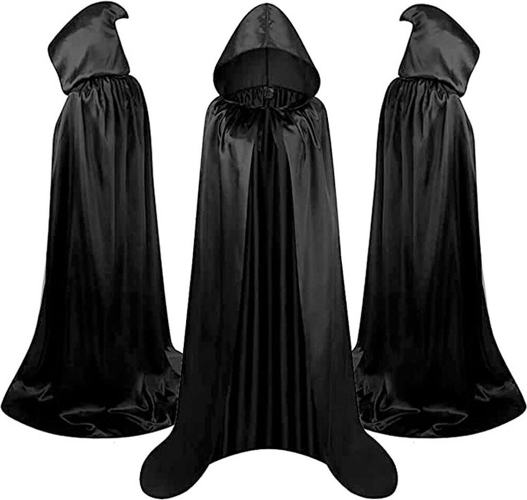 Halloween Kostüm Umhang mit Kapuze Vampir Kostüme für Produktbild 