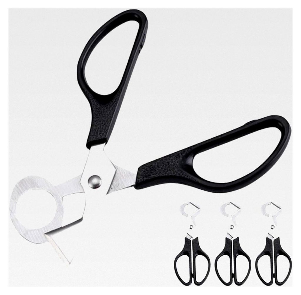 3 Stück Edelstahl Wachteleierschneider mit Ergonomischen Griffen für Wachteleier und Kleine Eier