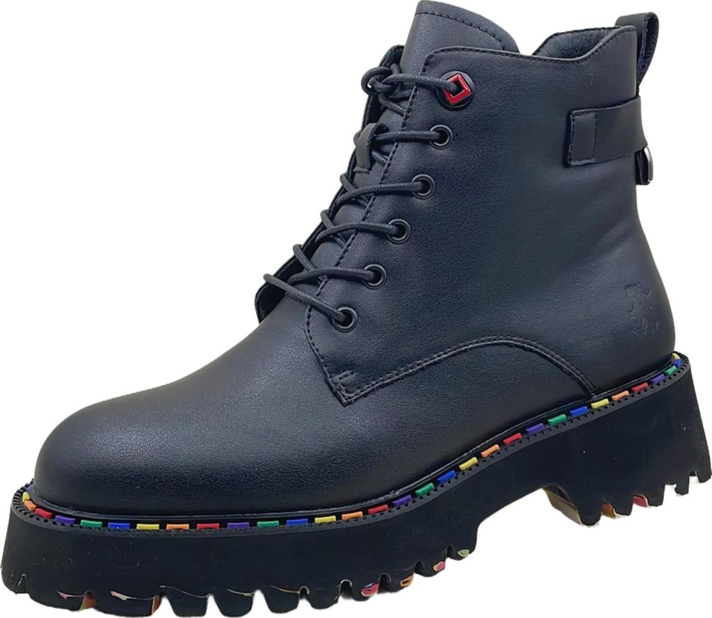 2 Go Fashion Schnürstiefel Schwarz