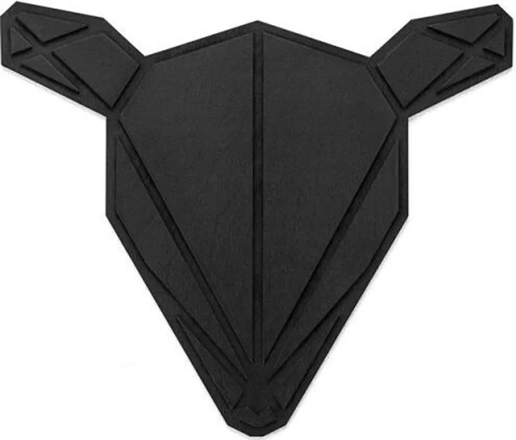 Décoration Murale Salon : Biche en Bois Doe Nox Polygon Noir BeWooden