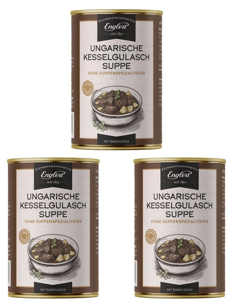 Ungarische Kesselgulaschsuppe 3er-Set