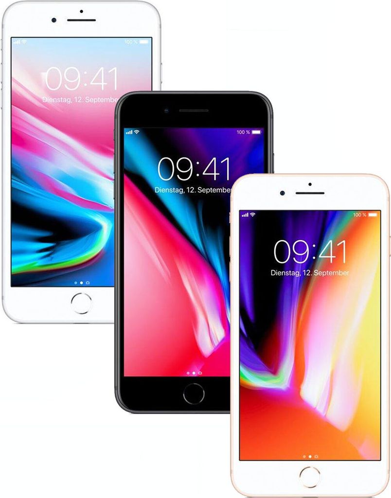 Apple iPhone 8 Plus 128GB Space Grey, Farbe:Spacegrau Produktbild 