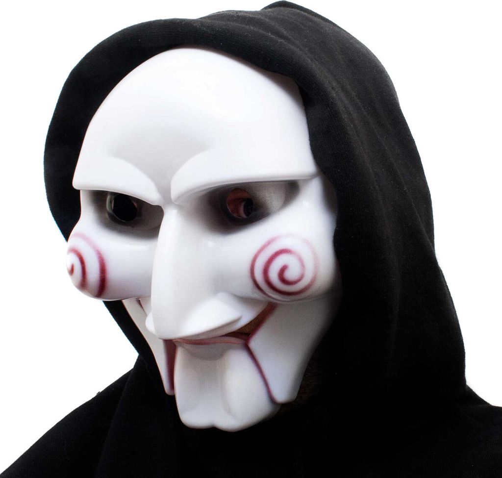 Premium Jigsaw Horror Maske – Gruselige Film Ganzkopfmaske Produktbild 