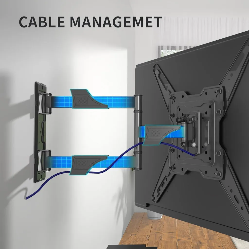 Support Mural TV Orientable : Gain de Place pour Petit Salon et Moniteur PC