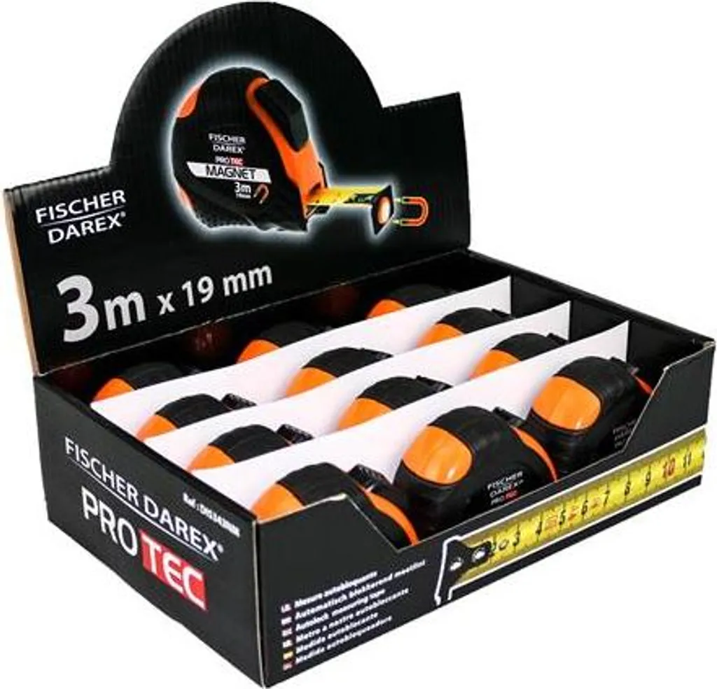 Mesurer avec précision : mètre ruban 3m x 19mm FISCHER DAREX pour artisans