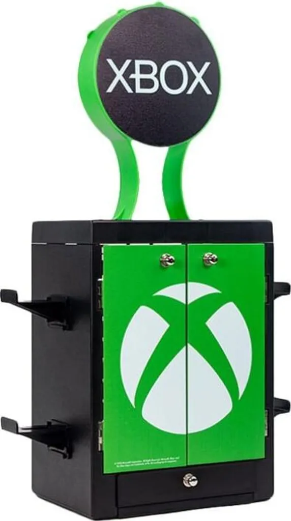 Gaming Locker Xbox avec Porte-Casque Intégré et Stockage Accessoires