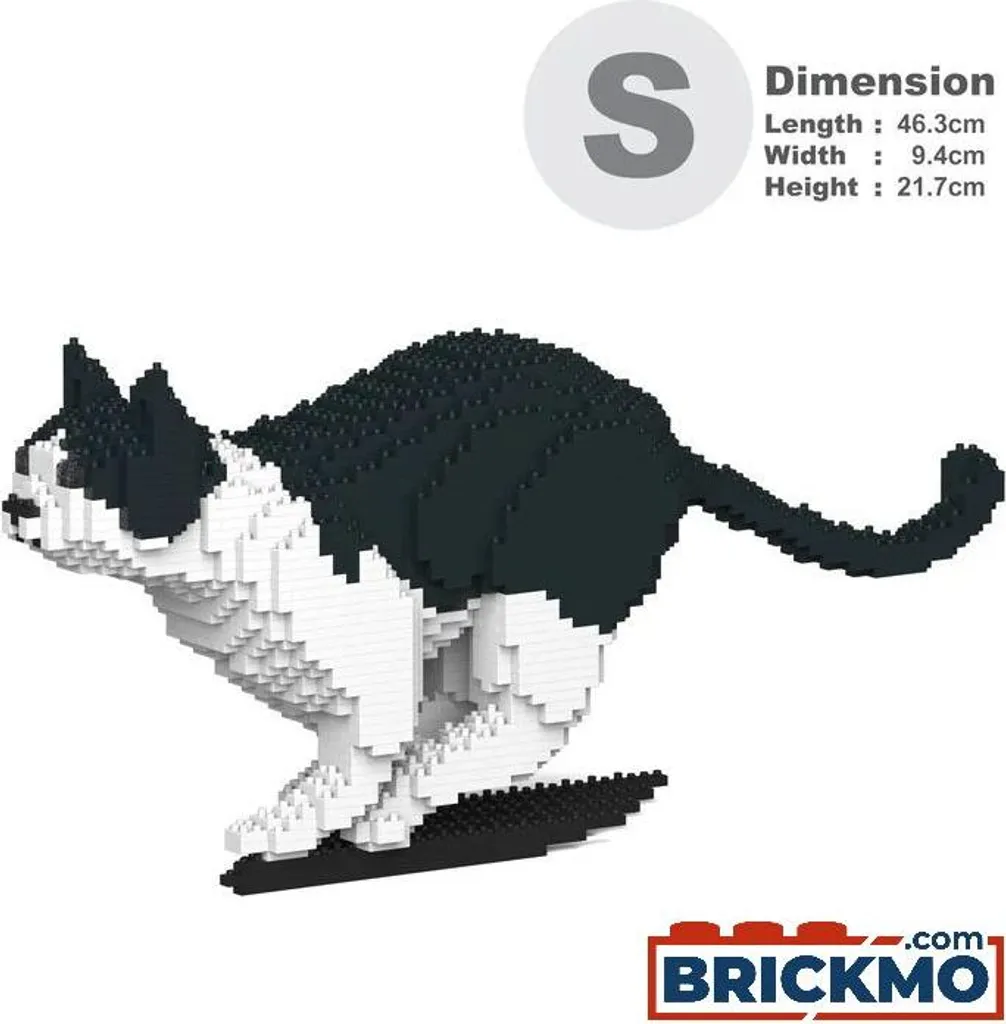 Statue Chat en Briques Autobloquantes JEKCA 21S-M01 Design Réaliste