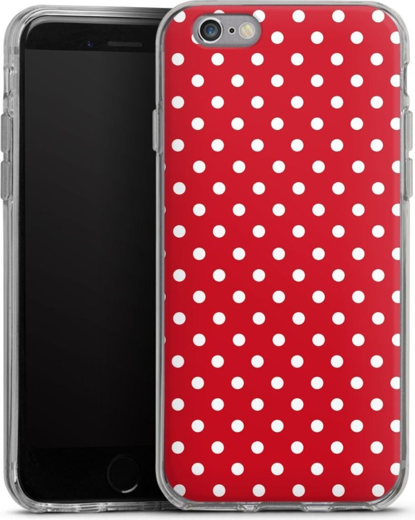 DeinDesign Handyhülle für Apple iPhone 6 Silikon Hülle Case Smartphone Schutzhülle Polka Dots Punkte Retro