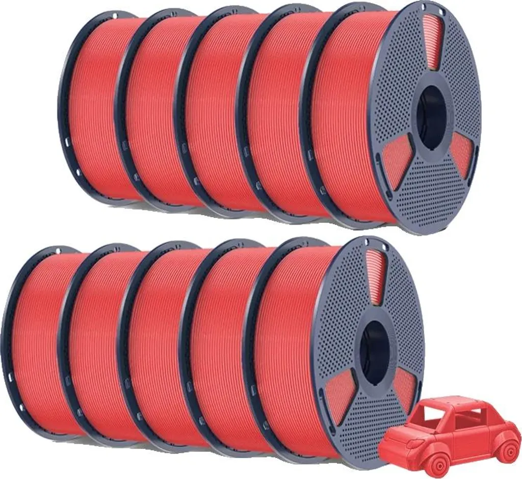 Filament 3D rouge cerise pour prototypes fonctionnels haute tension