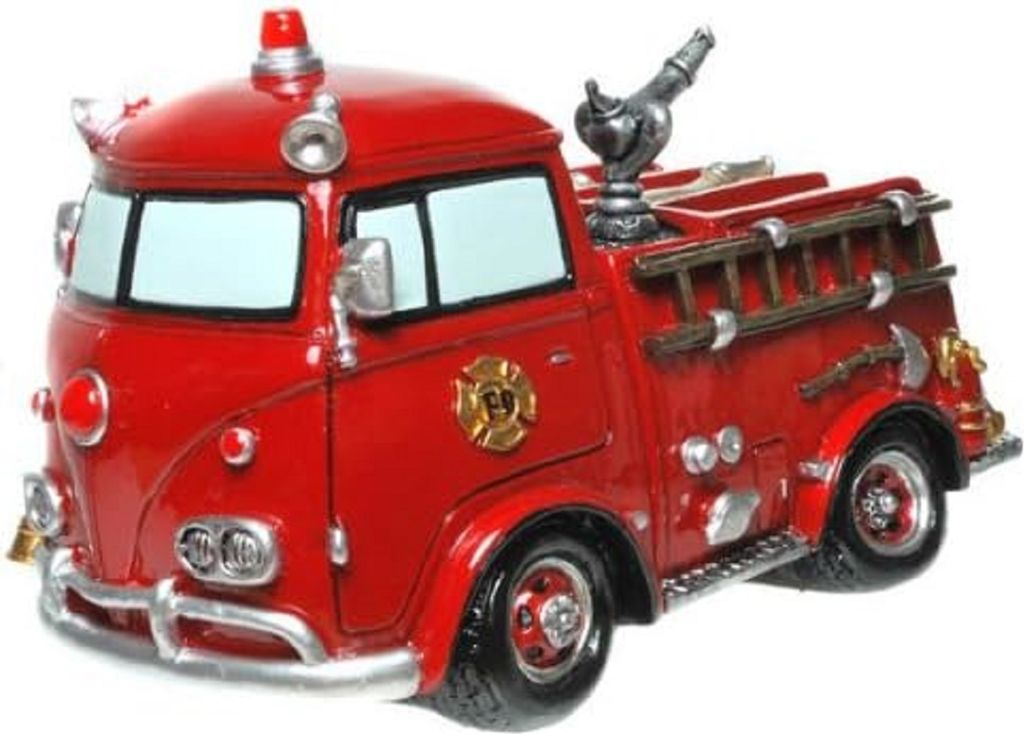 Spardose Nostalgie Feuerwehrauto 19 cm Figur Sparschwein Produktbild 2