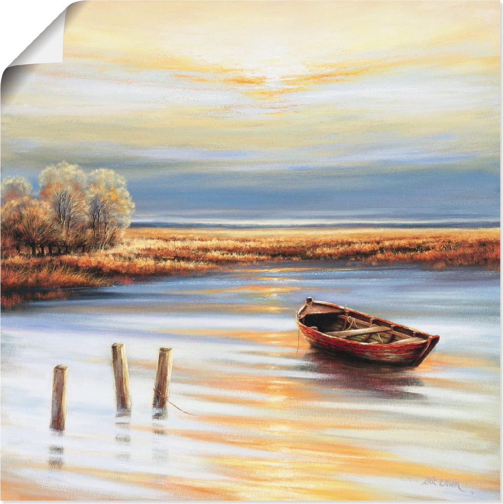 ARTland Poster Küstenlinie Größe: 50x50 cm