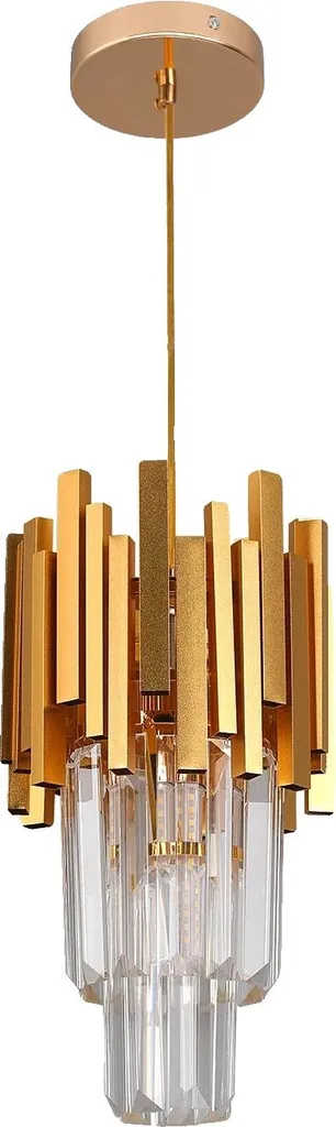 Pendente Moderno LED 16cm Oro - Illuminazione Bianco Freddo Chic