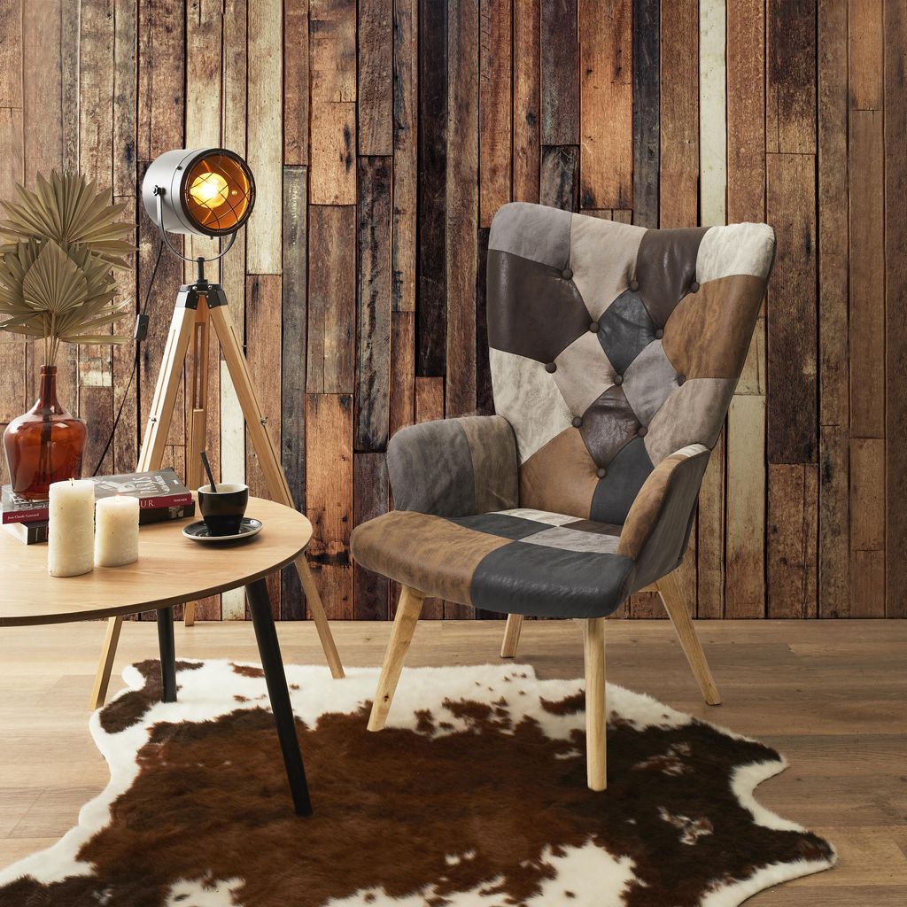 Fauteuil Helsinki Patchwork Pu Image du produit 