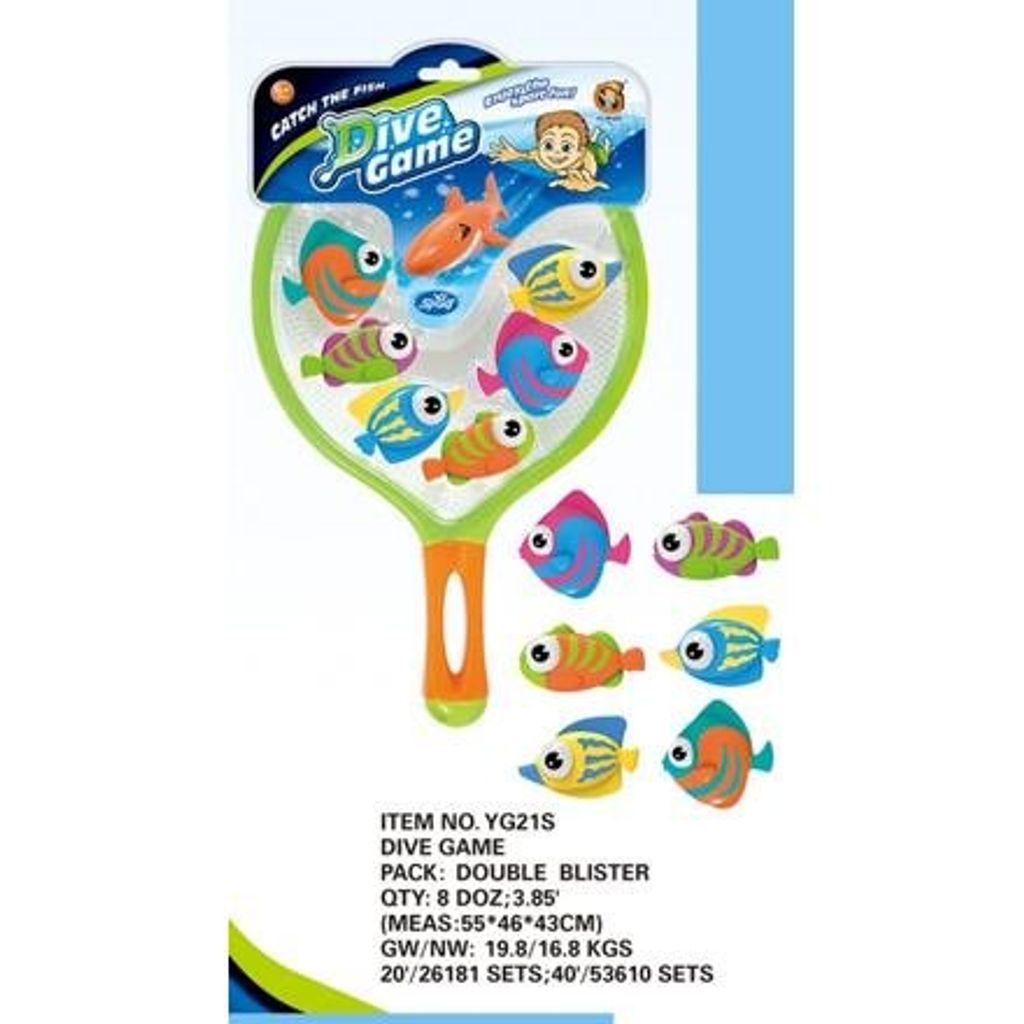 Tauchender Fisch mit Schaufel