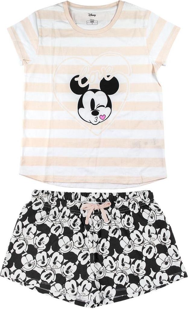 Cerda Group Minnie Kurzarm-pyjama Schwarz,Rosa L Mädchen Schwarz,Rosa L