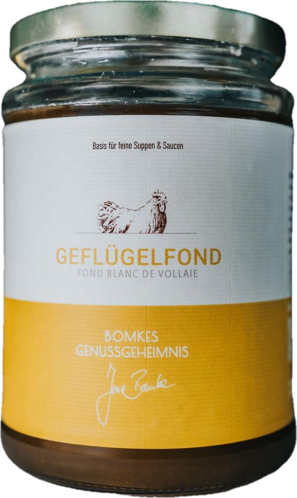 Bomkes Geflügelfond Basis für feine Suppen und Soßen Packung 520ml