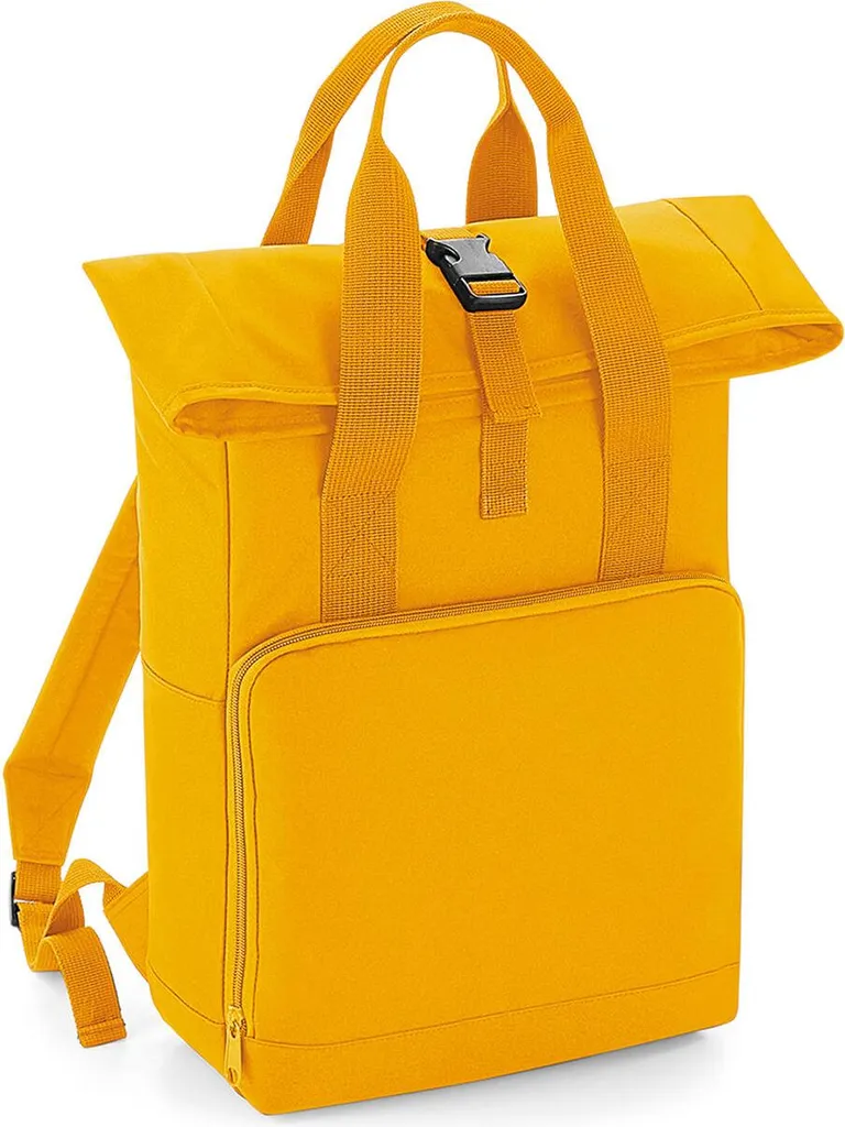 Zaino Roll-Top Urban BagBase BG118 - Nero Minimal 14L - Unisex