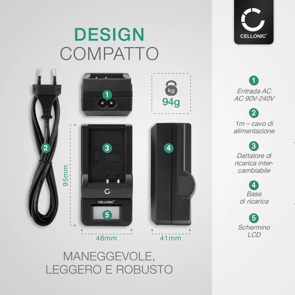Batterie Drift Ghost FXDC02 1750mAh CELLONIC + Caricabatterie USB - 5