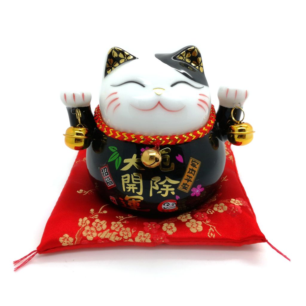 12cm Spardose als Keramik Winkekatze HF17039-6