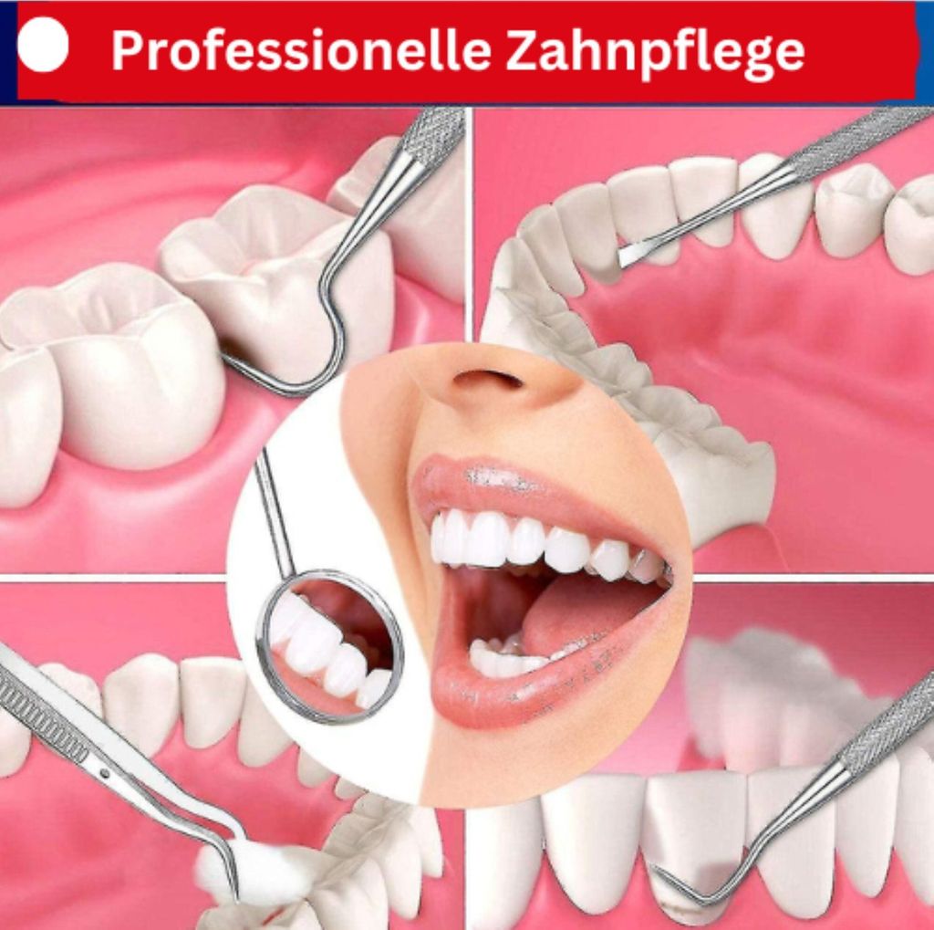 Zahnpflege-Set 4er Set für Zahnreinigung Zahnsteinentferner Produktbild 4