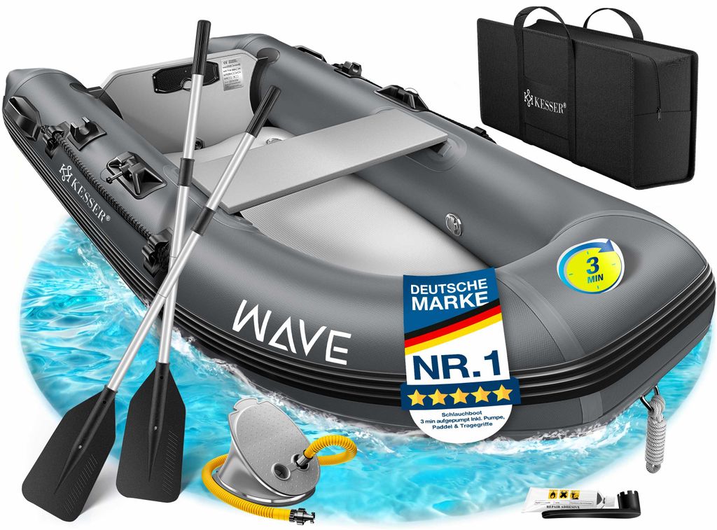 Gommone KESSER® per 2 persone, motorizzabile, canoa Immagine del prodotto 
